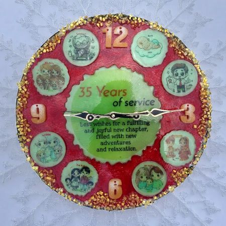 Handcrafted Retirement Special Custom Wall Clock